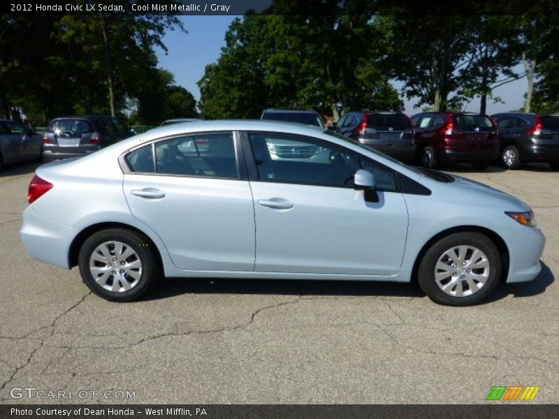 Cool Mist Metallic / Gray 2012 Honda Civic LX Sedan