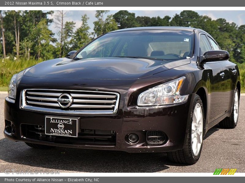 Crimson Black / Cafe Latte 2012 Nissan Maxima 3.5 S