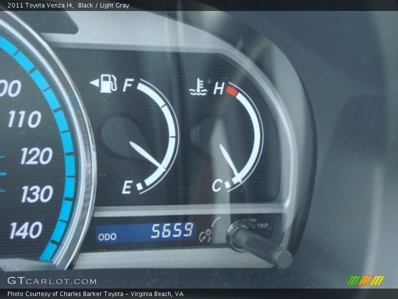 Black / Light Gray 2011 Toyota Venza I4