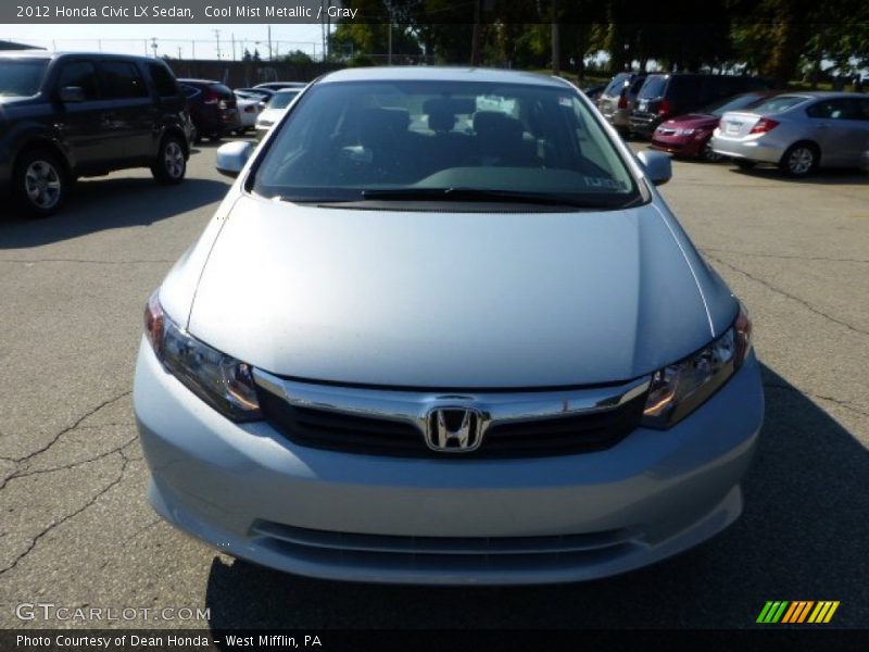 Cool Mist Metallic / Gray 2012 Honda Civic LX Sedan