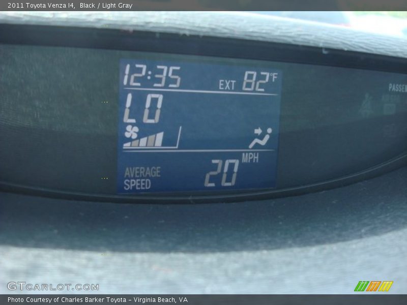 Black / Light Gray 2011 Toyota Venza I4