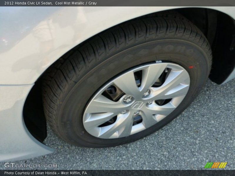 Cool Mist Metallic / Gray 2012 Honda Civic LX Sedan