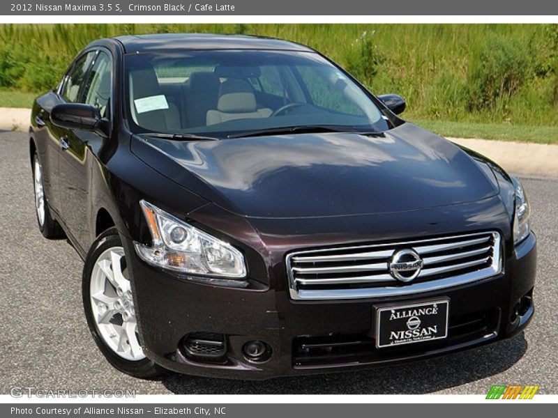 Crimson Black / Cafe Latte 2012 Nissan Maxima 3.5 S
