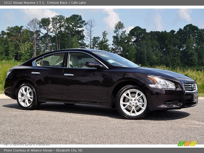 Crimson Black / Cafe Latte 2012 Nissan Maxima 3.5 S