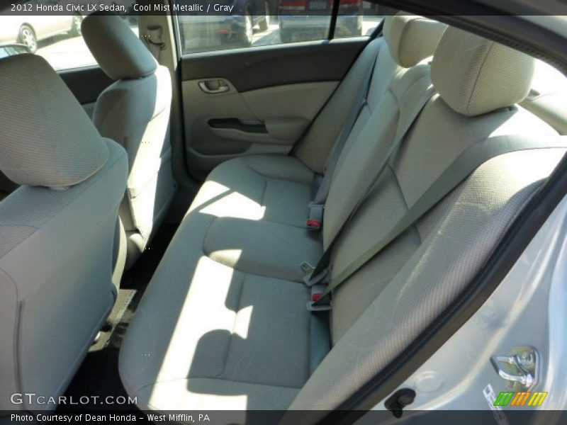 Cool Mist Metallic / Gray 2012 Honda Civic LX Sedan