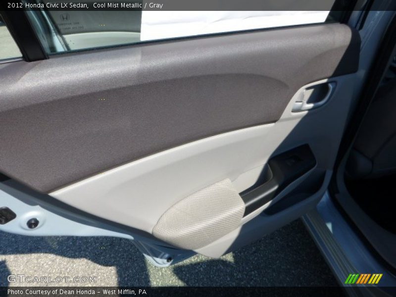 Cool Mist Metallic / Gray 2012 Honda Civic LX Sedan