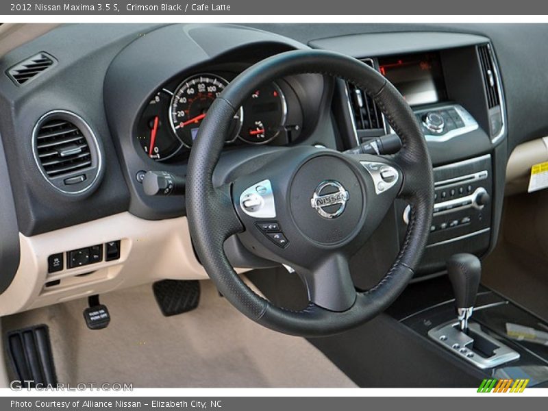 Crimson Black / Cafe Latte 2012 Nissan Maxima 3.5 S