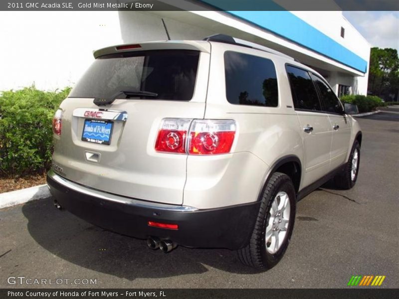 Gold Mist Metallic / Ebony 2011 GMC Acadia SLE