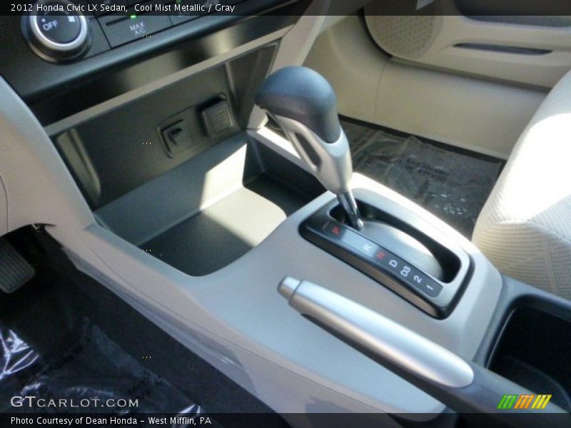 Cool Mist Metallic / Gray 2012 Honda Civic LX Sedan