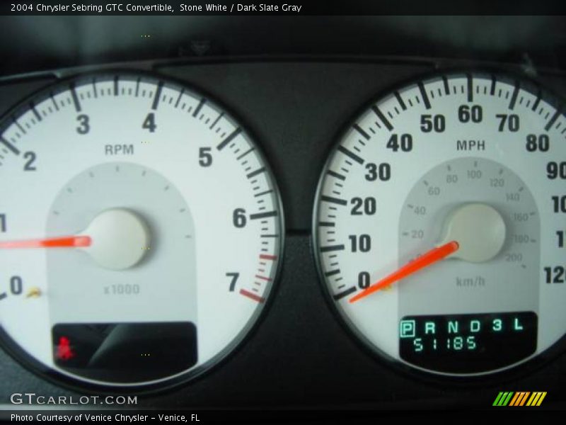 Stone White / Dark Slate Gray 2004 Chrysler Sebring GTC Convertible