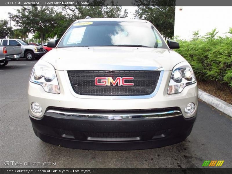 Gold Mist Metallic / Ebony 2011 GMC Acadia SLE