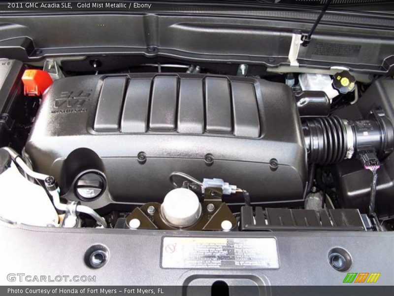 Gold Mist Metallic / Ebony 2011 GMC Acadia SLE