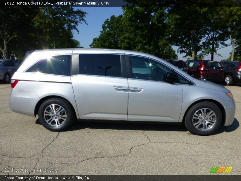 Alabaster Silver Metallic / Gray 2012 Honda Odyssey EX-L