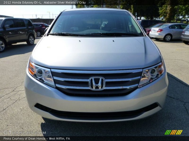 Alabaster Silver Metallic / Gray 2012 Honda Odyssey EX-L
