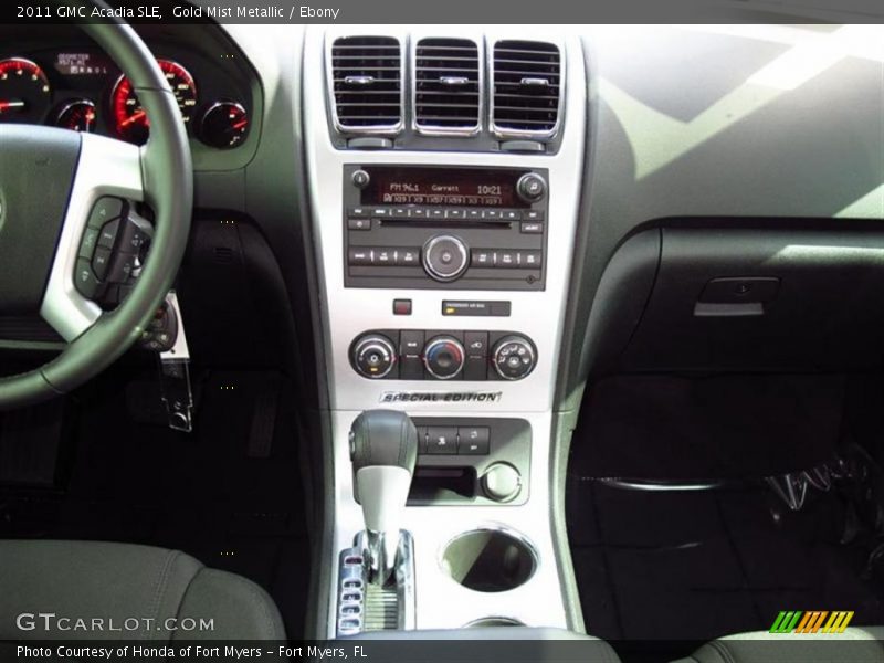 Gold Mist Metallic / Ebony 2011 GMC Acadia SLE