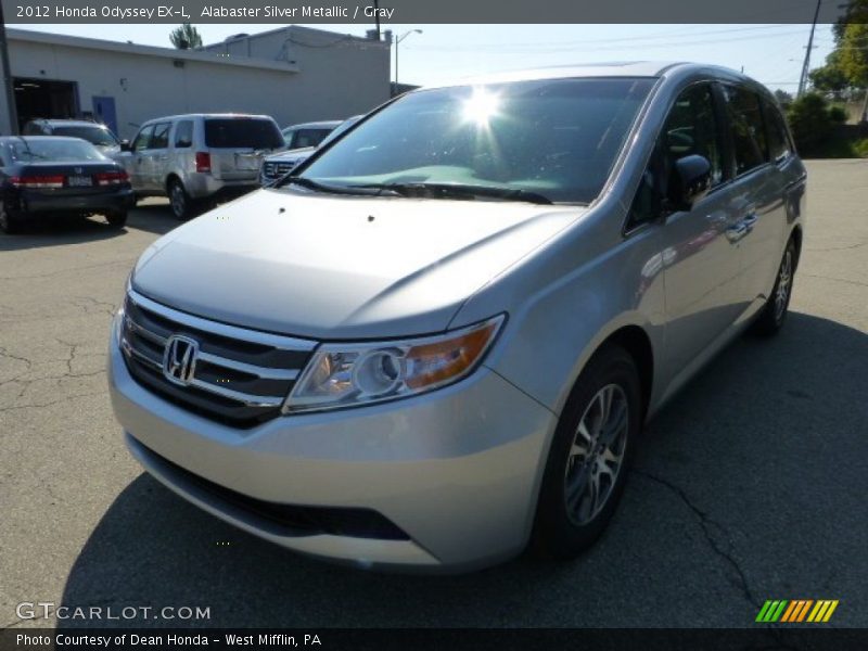 Alabaster Silver Metallic / Gray 2012 Honda Odyssey EX-L