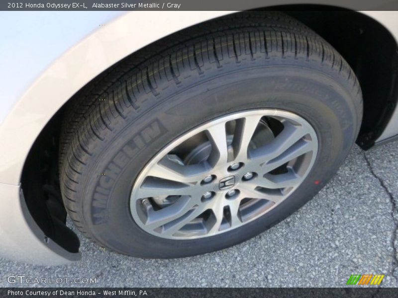 Alabaster Silver Metallic / Gray 2012 Honda Odyssey EX-L