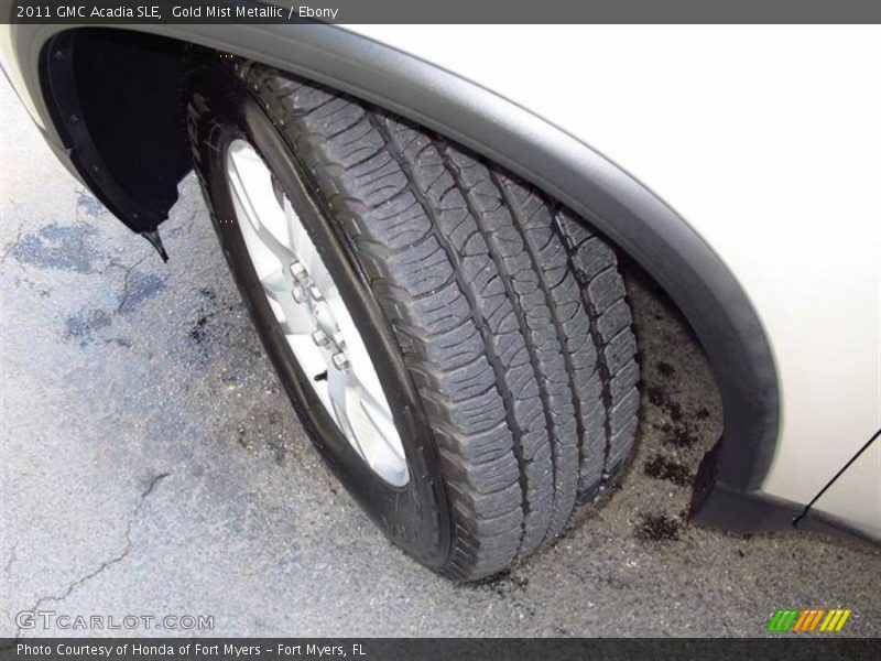 Gold Mist Metallic / Ebony 2011 GMC Acadia SLE