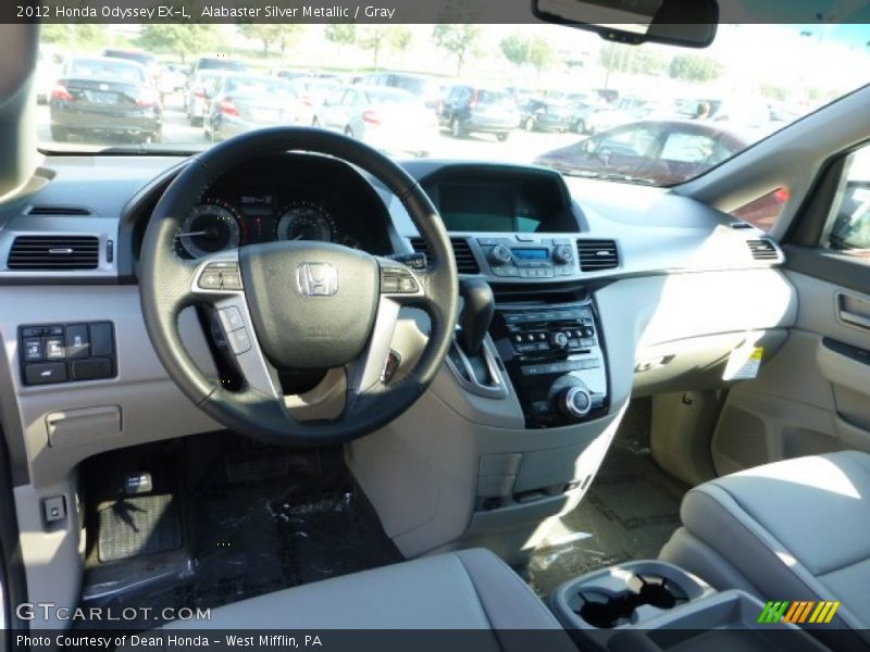 Alabaster Silver Metallic / Gray 2012 Honda Odyssey EX-L