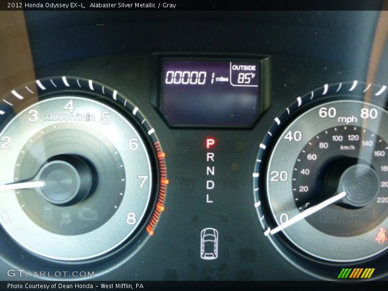 Alabaster Silver Metallic / Gray 2012 Honda Odyssey EX-L