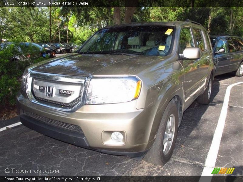 Mocha Metallic / Beige 2011 Honda Pilot EX-L