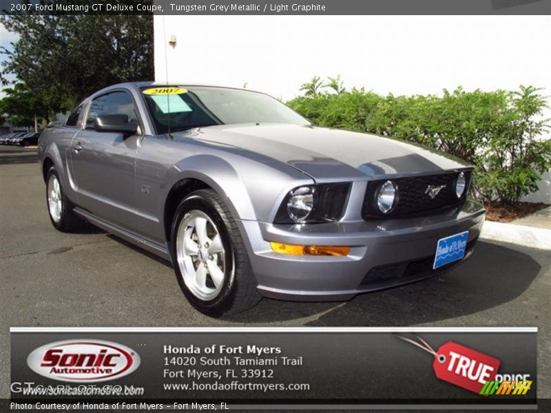 Tungsten Grey Metallic / Light Graphite 2007 Ford Mustang GT Deluxe Coupe