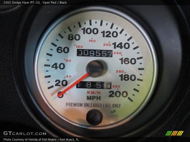 Viper Red / Black 2002 Dodge Viper RT-10