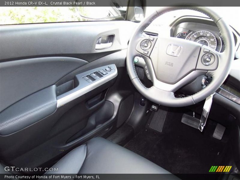 Crystal Black Pearl / Black 2012 Honda CR-V EX-L