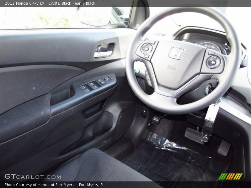 Crystal Black Pearl / Black 2012 Honda CR-V LX