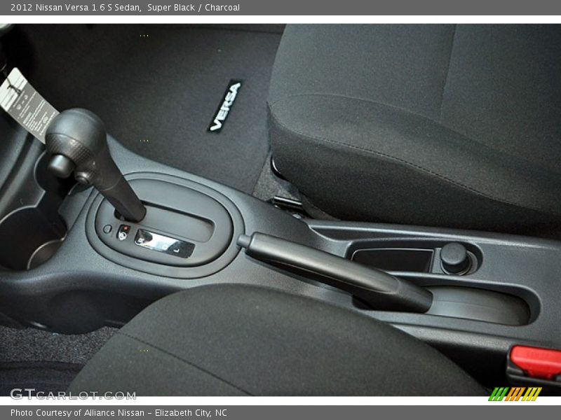 Super Black / Charcoal 2012 Nissan Versa 1.6 S Sedan