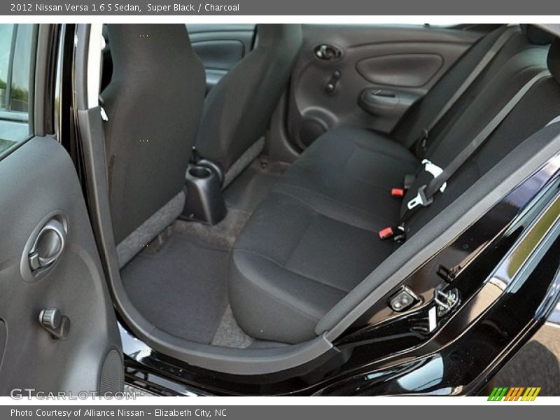 Super Black / Charcoal 2012 Nissan Versa 1.6 S Sedan