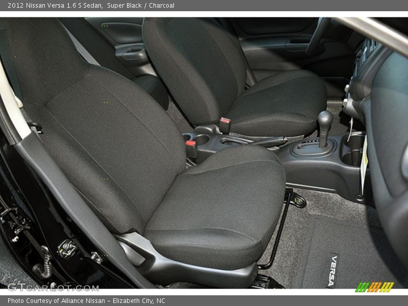 Super Black / Charcoal 2012 Nissan Versa 1.6 S Sedan