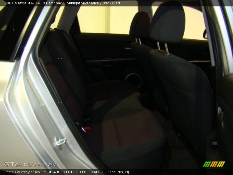 Sunlight Silver Mica / Black/Red 2004 Mazda MAZDA3 s Hatchback