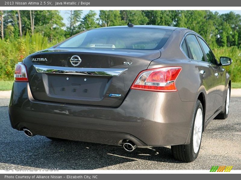 Java Metallic / Beige 2013 Nissan Altima 2.5 SV