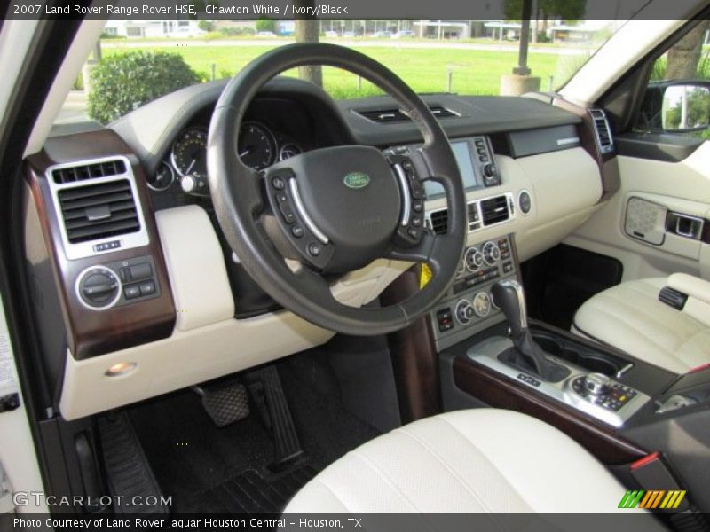 Chawton White / Ivory/Black 2007 Land Rover Range Rover HSE