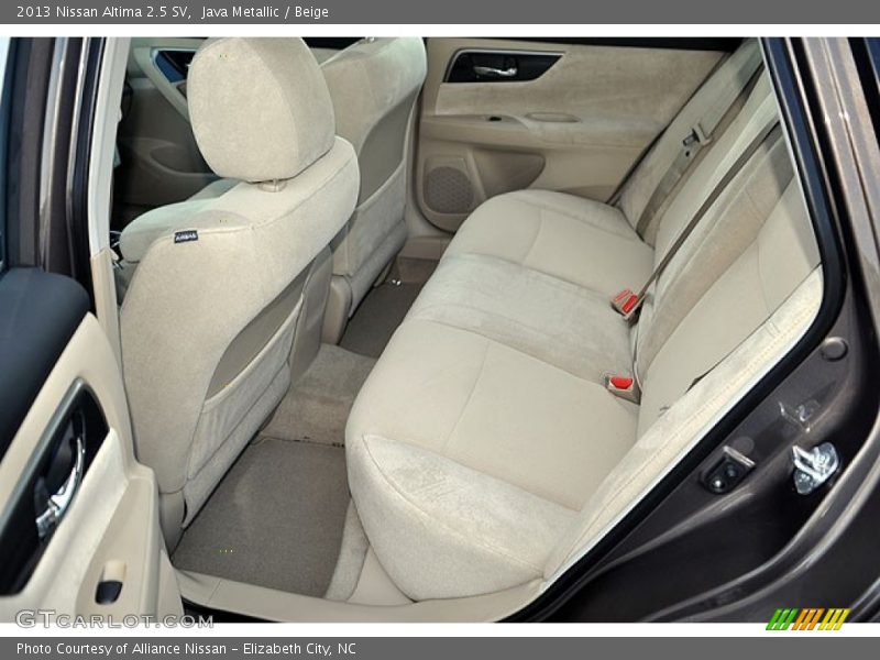 Rear Seat of 2013 Altima 2.5 SV