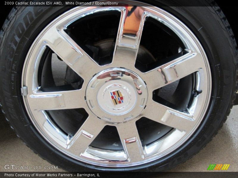 White Diamond / Ebony/Ebony 2009 Cadillac Escalade ESV AWD
