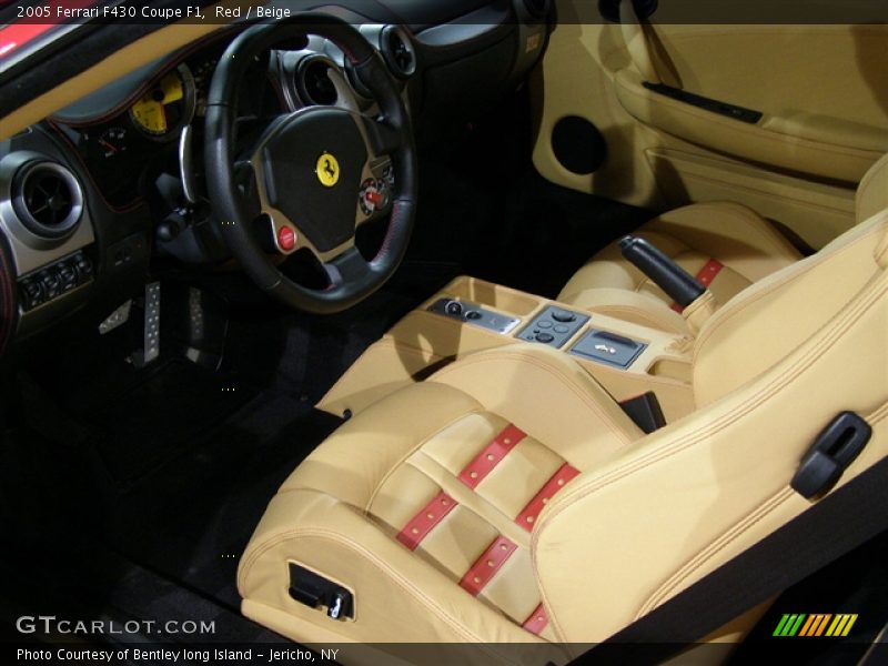 Red / Beige 2005 Ferrari F430 Coupe F1