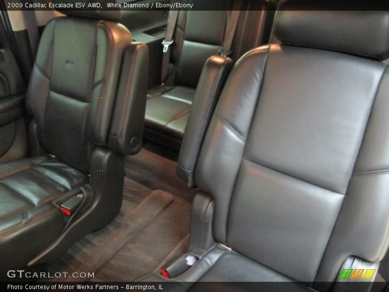 White Diamond / Ebony/Ebony 2009 Cadillac Escalade ESV AWD