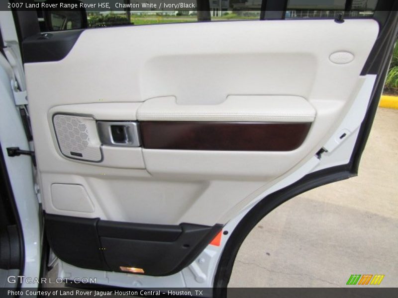 Chawton White / Ivory/Black 2007 Land Rover Range Rover HSE