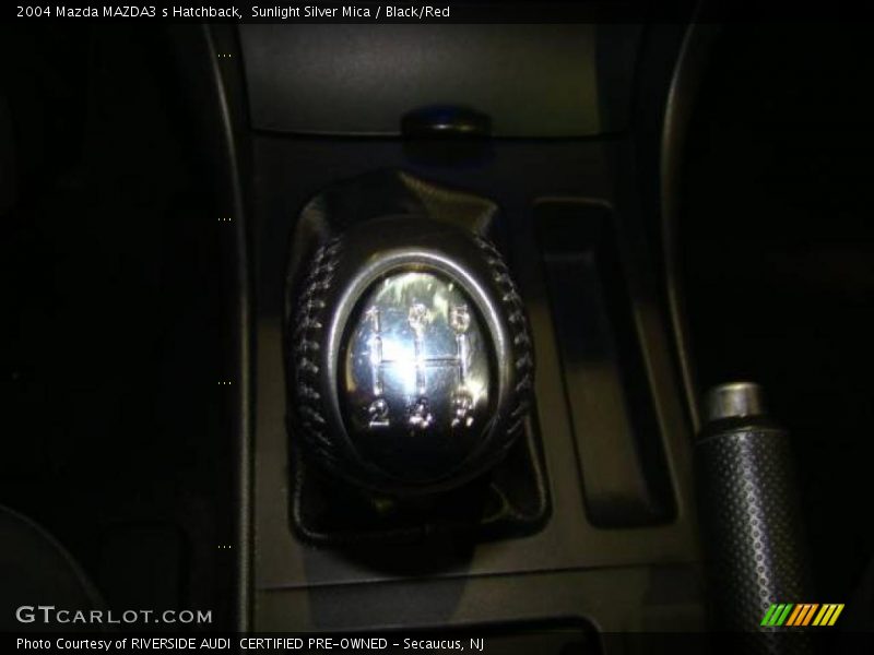 Sunlight Silver Mica / Black/Red 2004 Mazda MAZDA3 s Hatchback