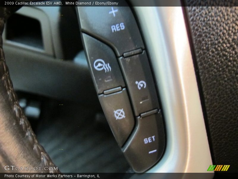 White Diamond / Ebony/Ebony 2009 Cadillac Escalade ESV AWD