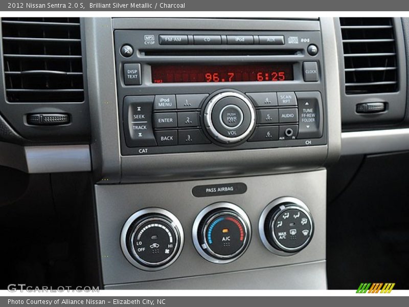 Brilliant Silver Metallic / Charcoal 2012 Nissan Sentra 2.0 S