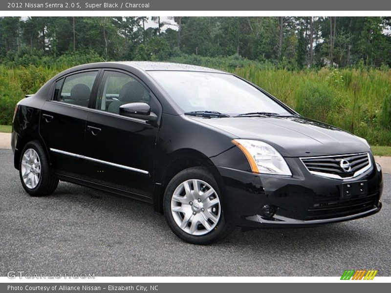 Super Black / Charcoal 2012 Nissan Sentra 2.0 S