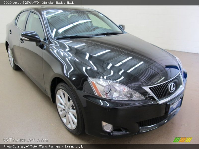Obsidian Black / Black 2010 Lexus IS 250 AWD