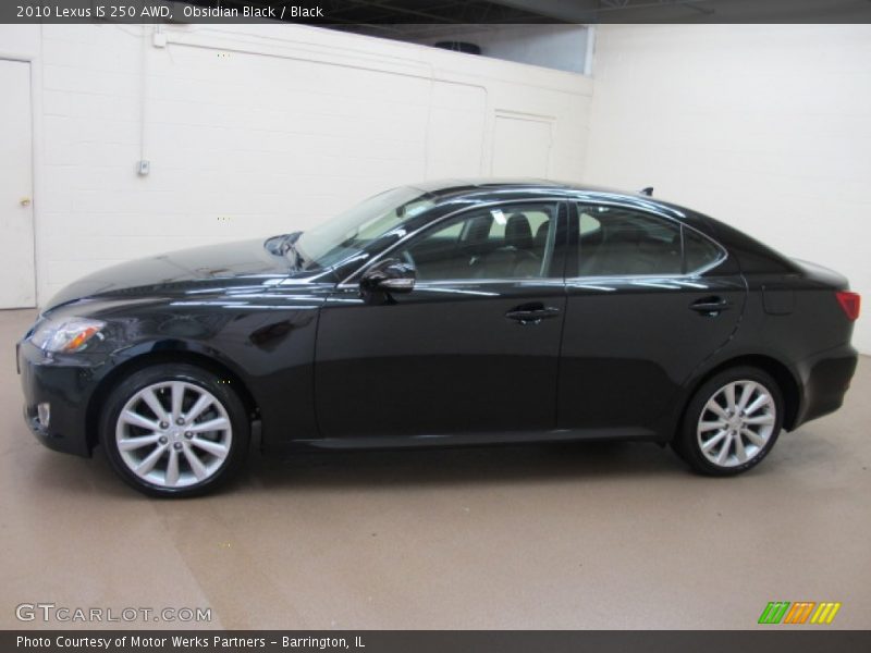 Obsidian Black / Black 2010 Lexus IS 250 AWD