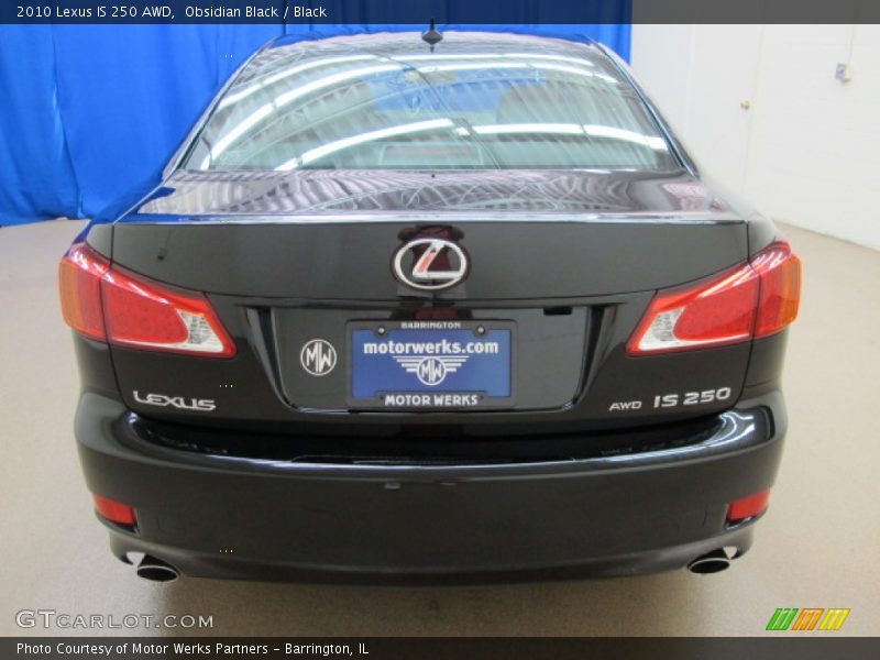 Obsidian Black / Black 2010 Lexus IS 250 AWD