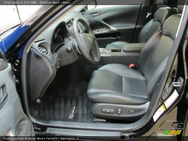 Obsidian Black / Black 2010 Lexus IS 250 AWD
