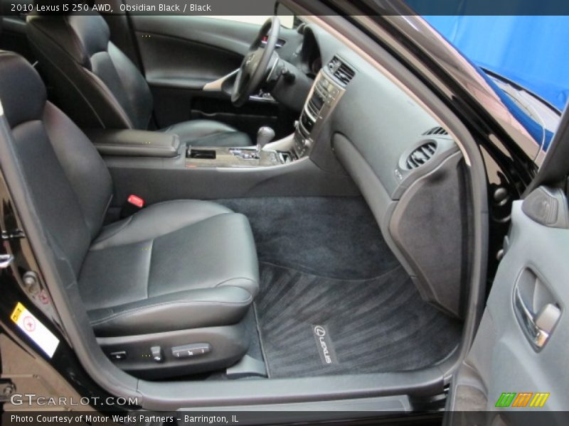 Obsidian Black / Black 2010 Lexus IS 250 AWD