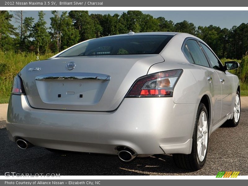 Brilliant Silver / Charcoal 2012 Nissan Maxima 3.5 SV